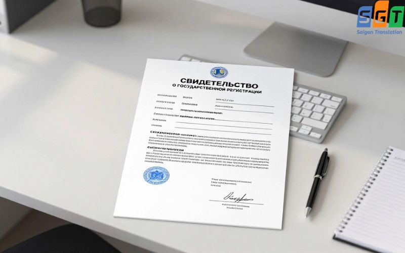 Dịch giấy phép kinh doanh tiếng Nga