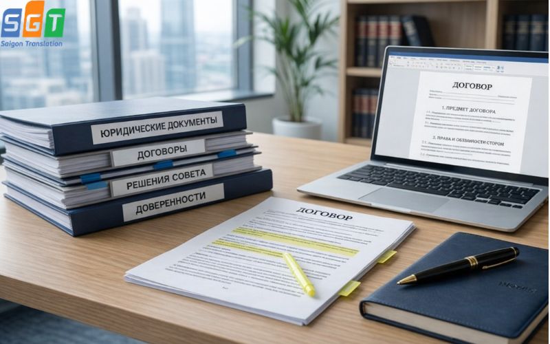 Dịch tài liệu luật tiếng Nga