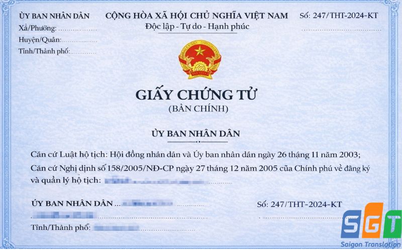 Dịch thuật giấy chứng tử chuẩn xác