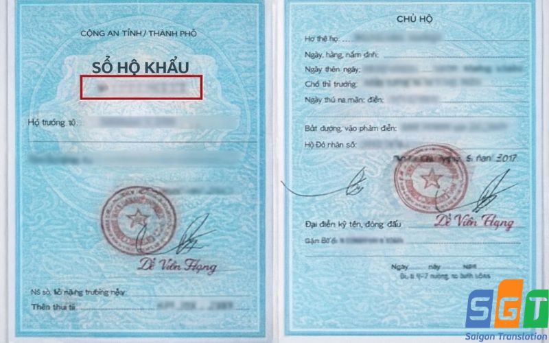 Dịch thuật sổ hộ khẩu chuyên nghiệp, hiệu quả 