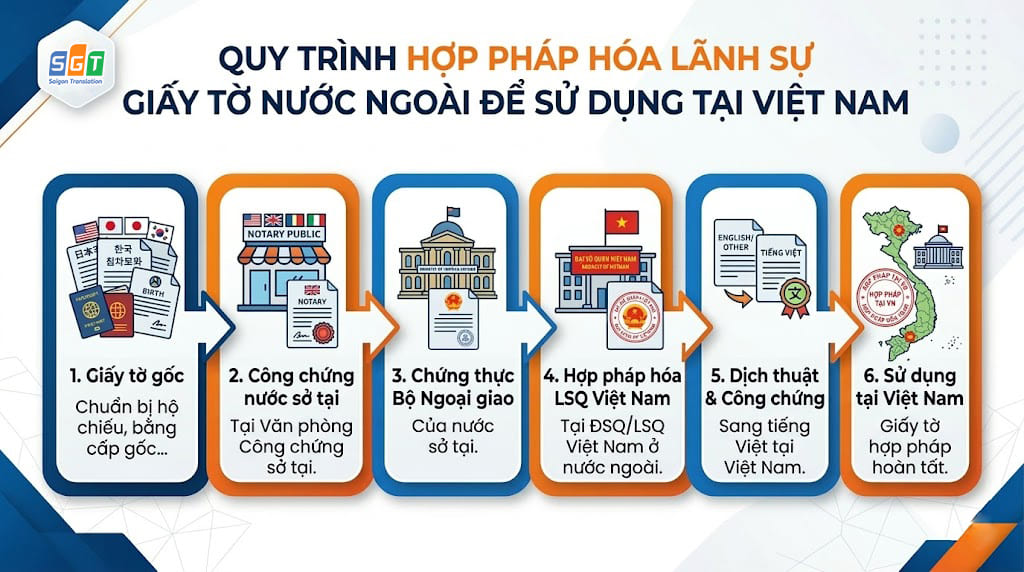 Quy trình hợp pháp hóa lãnh sự