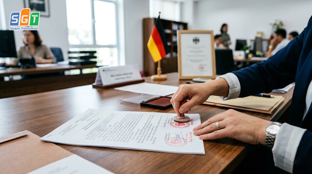 Tài liệu được chứng nhận lãnh sự Đức