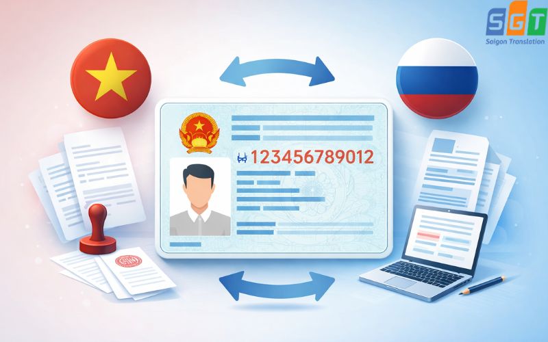 Dịch chứng minh nhân dân tiếng Nga uy tín, chính xác 
