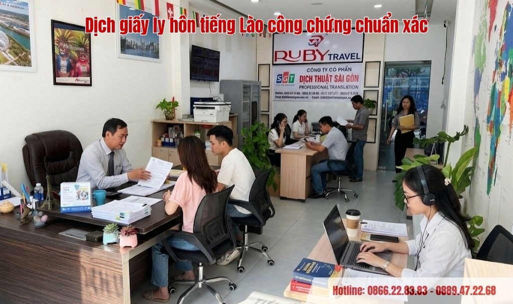 Dịch giấy ly hôn tiếng Lào công chứng chuẩn xác tại Dịch thuật Sài Gòn