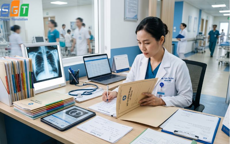 Dịch hồ sơ bệnh viện tiếng Thái uy tín 