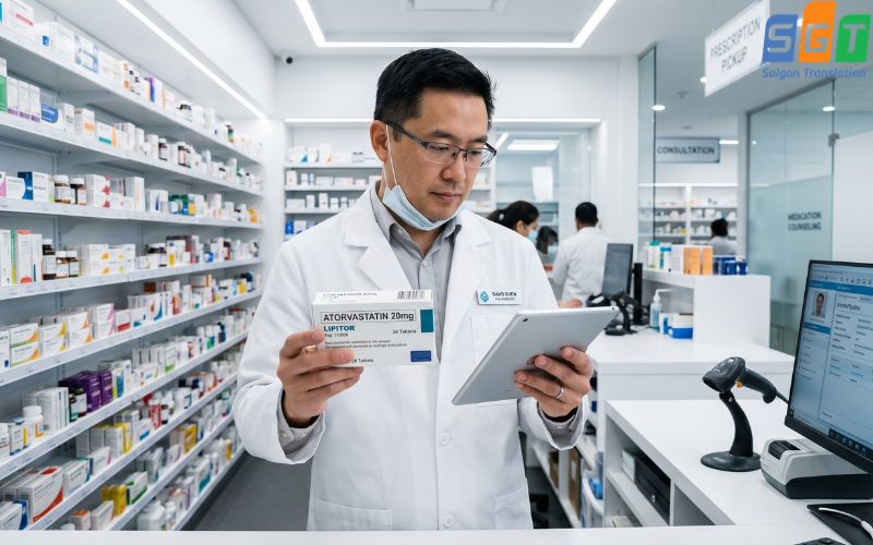 Dịch nhãn hiệu thuốc tiếng Thái uy tín 