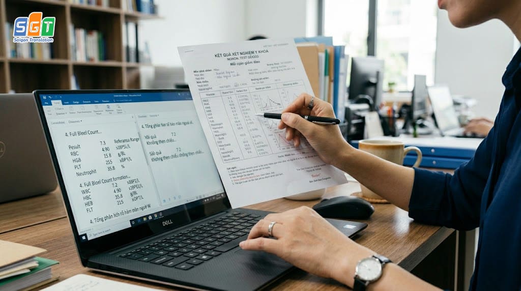 Biên dịch viên SGT dịch hồ sơ bệnh án tiếng Lào