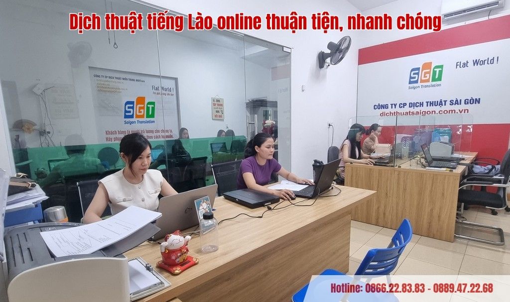 Dịch thuật tiếng Lào online thuận tiện, nhanh chóng tại Dịch thuật Sài Gòn
