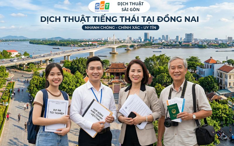 Dịch thuật tiếng Thái tại Đồng Nai chuyên nghiệp