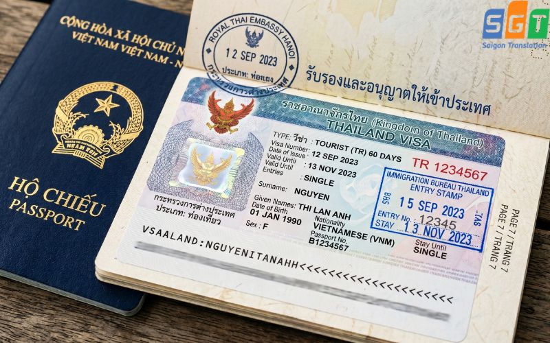Dịch visa tiếng Thái uy tín, nhanh chóng 