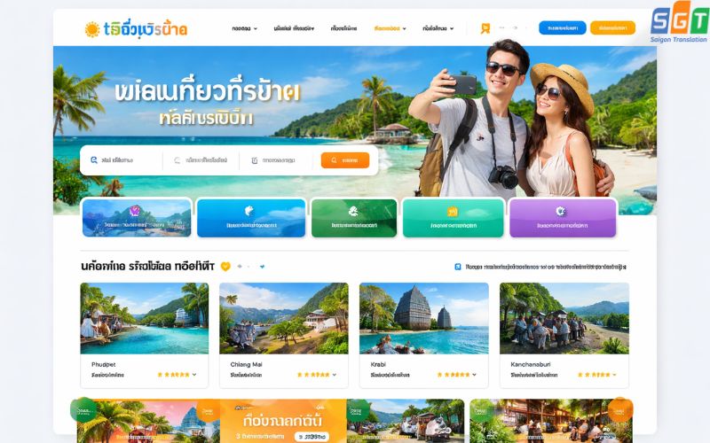 Dịch website tiếng Thái chuẩn, nhanh chóng 