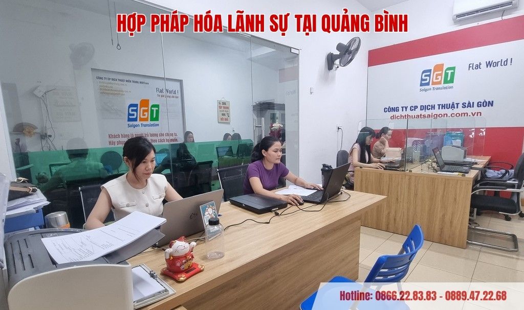Dịch vụ hợp pháp hóa lãnh sự tại Quảng Bình trọn gói, tiết kiệm thời gian với SGT