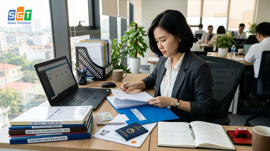 Biên dịch viên SGT dịch chứng minh nhân dân tiếng Lào