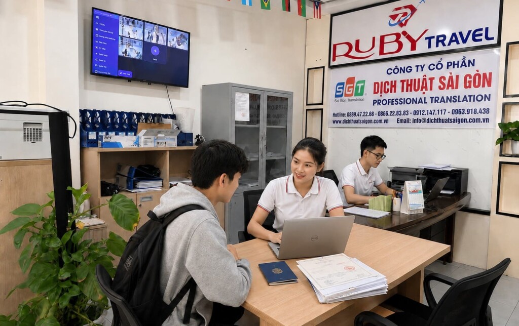 Chuyên viên SGT tư vấn dịch học bạ tiếng Lào cho du học sinh