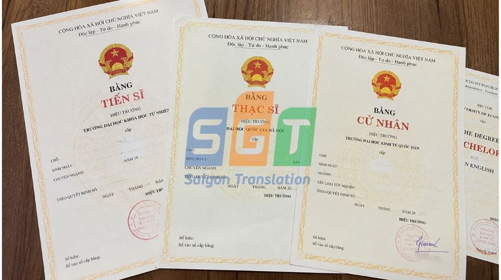 Dịch bằng cấp tiếng ấn độ đa dạng các loại bằng, chứng chỉ