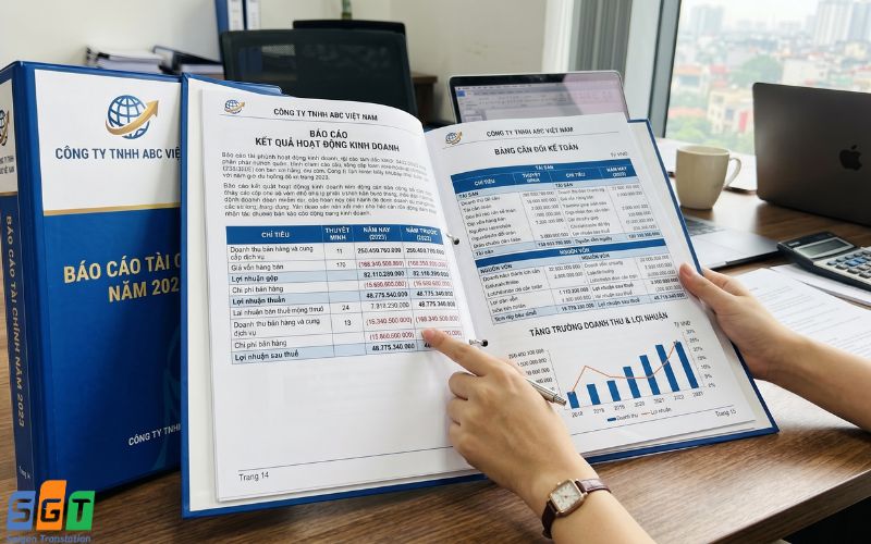 Dịch báo cáo tài chính tiếng ấn độ chuyên nghiệp 