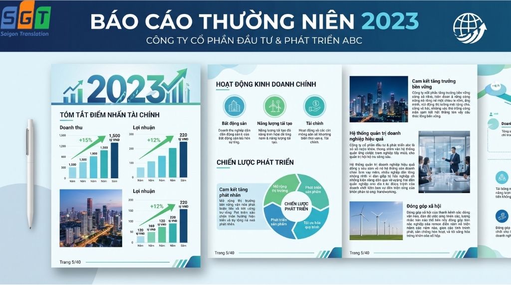 Dịch báo cáo thường niên tiếng ấn độ uy tín