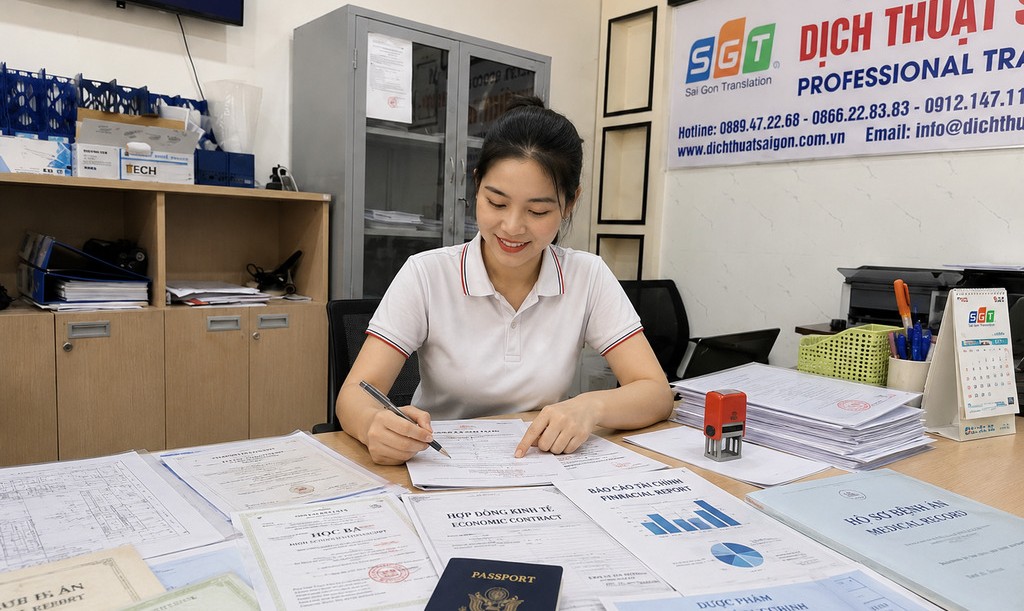 Dịch thuật công chứng đa chuyên ngành tại Dịch thuật Sài Gòn