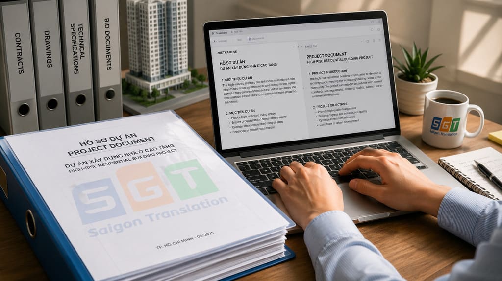 Biên dịch viên dịch hồ sơ dự án xây dựng