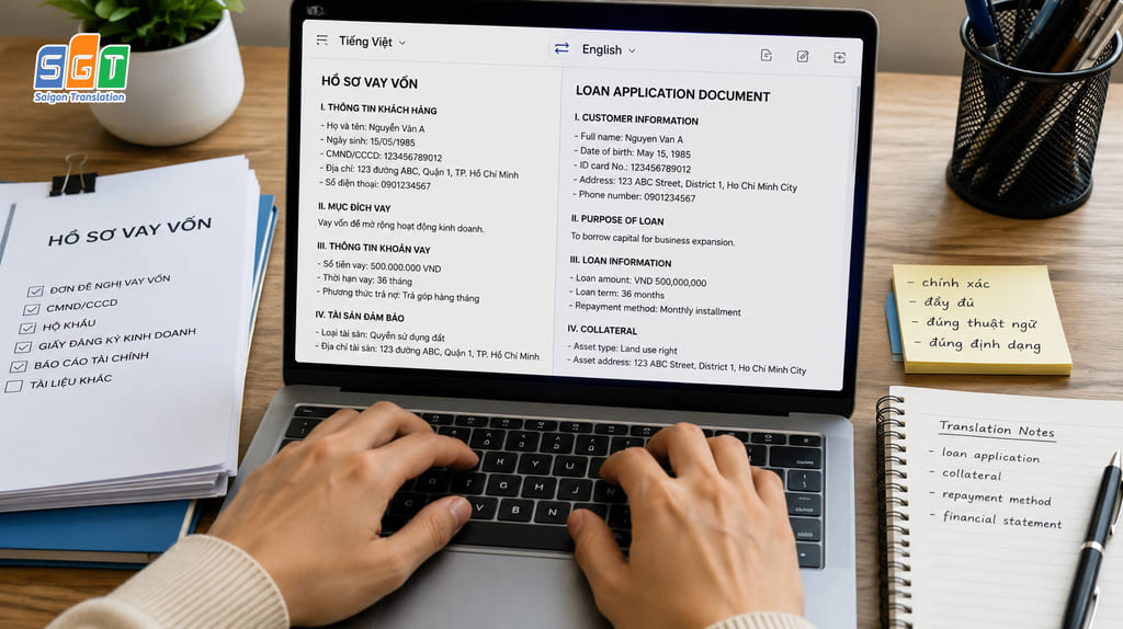 dịch hồ sơ vay vốn tiếng malaysia 