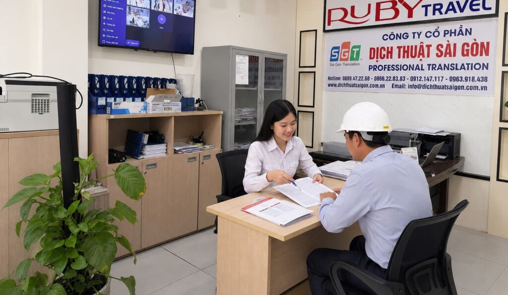 Chuyên viên SGT tư vấn dịch hồ sơ mời thầu tiếng Anh cho khách hàng