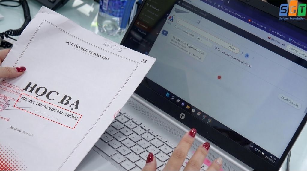 Dịch học bạ tiếng tây ban nha chuyên nghiệp 