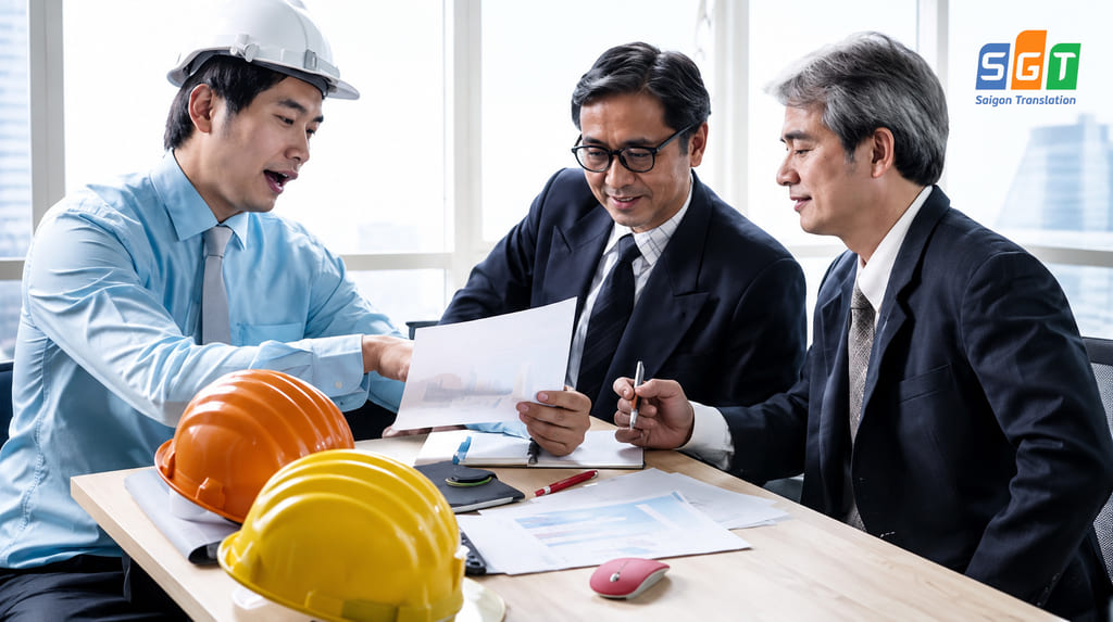 Doanh nghiệp trình bày hồ sơ dự thầu