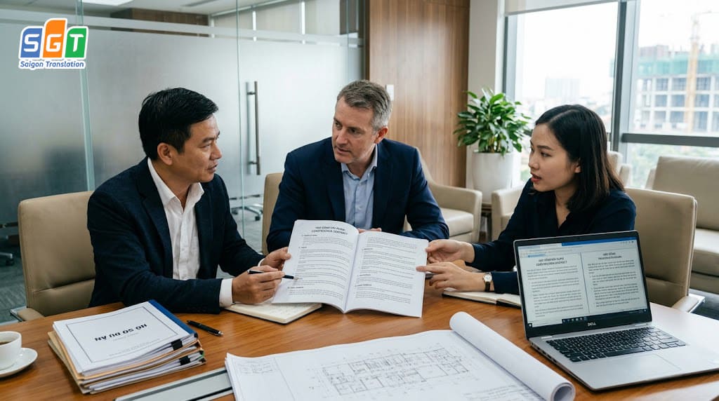 Đàm phàn và ký kết hợp đồng xây dựng với đối tác nước ngoài