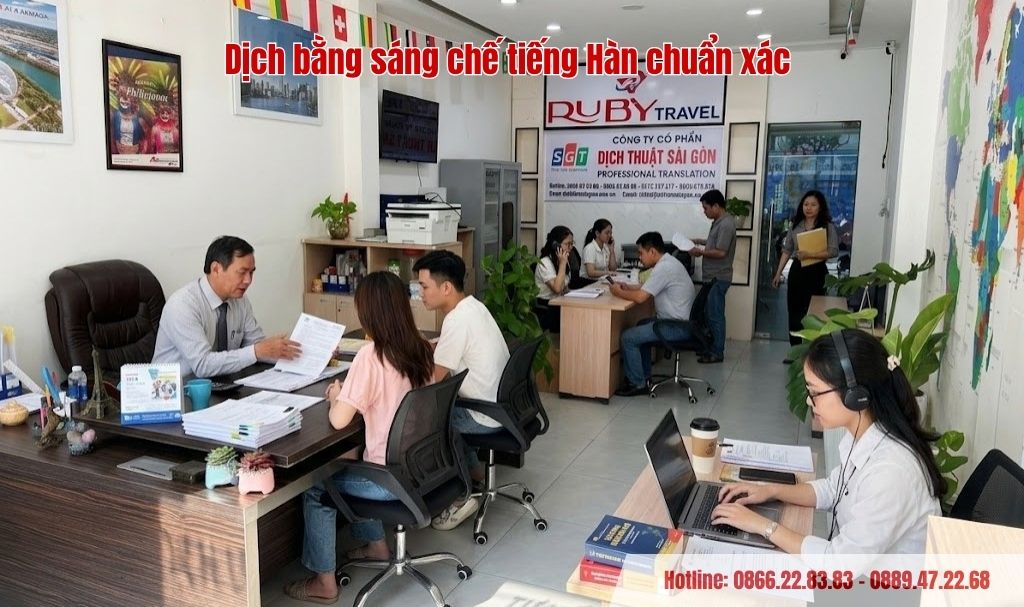Dịch bằng sáng chế tiếng Hàn chuẩn xác tại Dịch thuật Sài Gòn