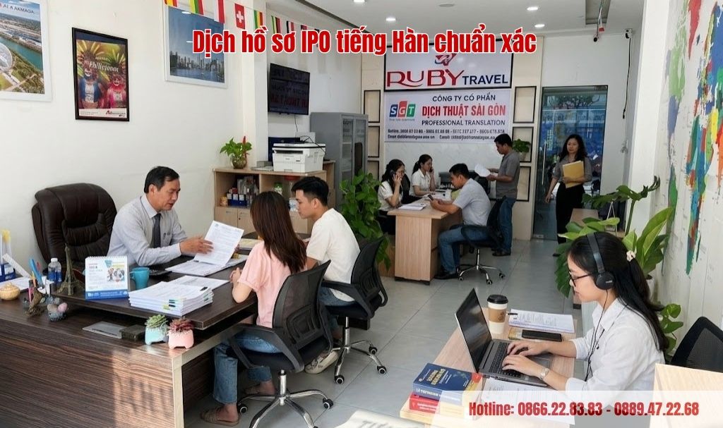 Dịch hồ sơ IPO tiếng Hàn chuẩn xác tại Dịch thuật Sài Gòn