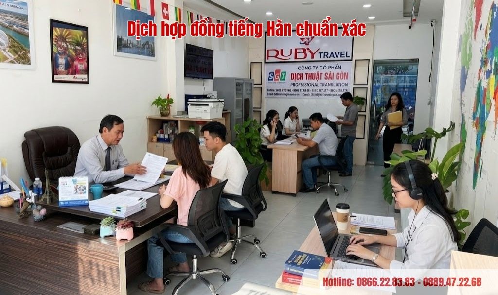 Dịch hợp đồng tiếng Hàn chuẩn xác tại Dịch thuật Sài Gòn